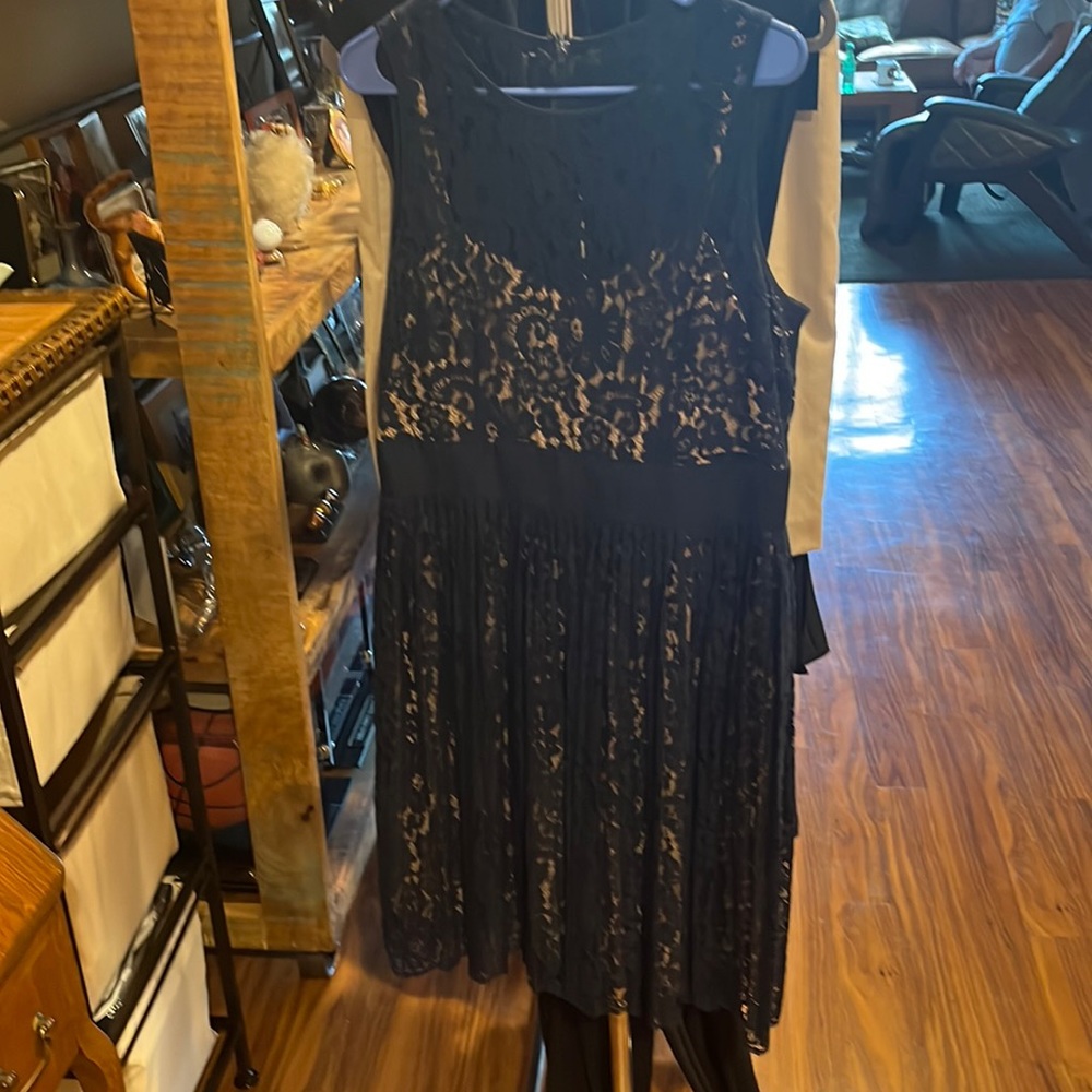 Navy blue lace dress